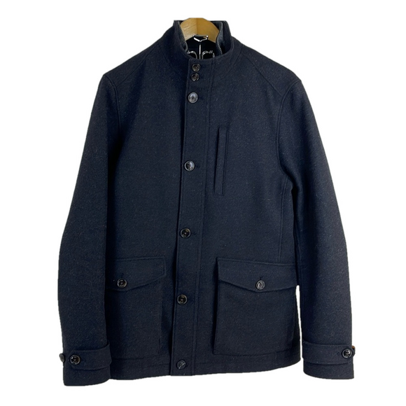 Ted Baker London 80% WoolZip Front Jacket Sz black used